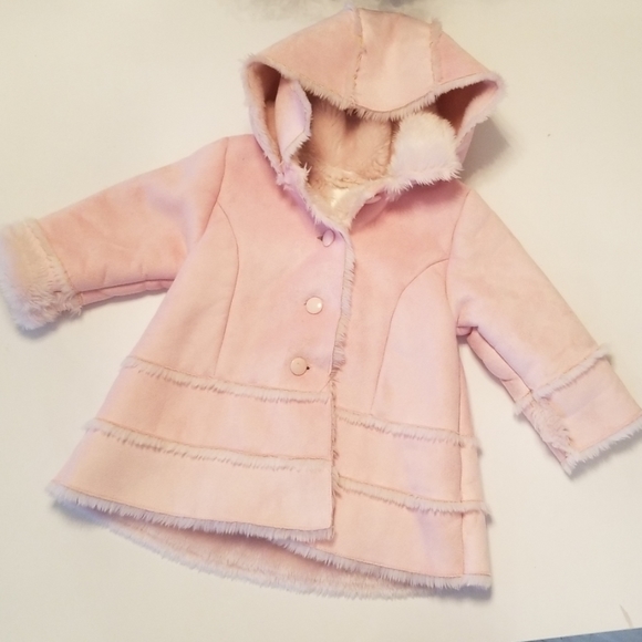 Cora Other - 3/$20 Toddler Girls Suade Faux Fur Coat